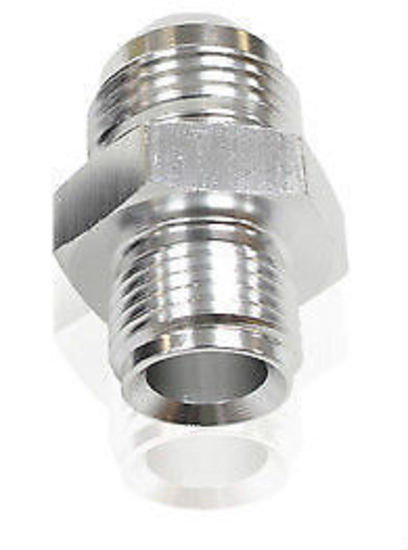 Aeroflow AF704-08S Adaptor 5/8 x 18 Inverted Seat to -08 Silver