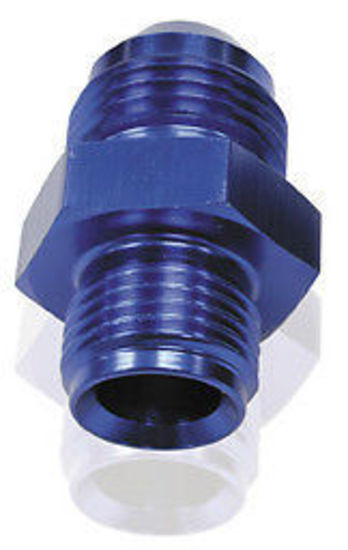 Aeroflow AF707-06 3/8"-24 Dual Seat Flare -6AN Blue Also Can Be Washer Seal