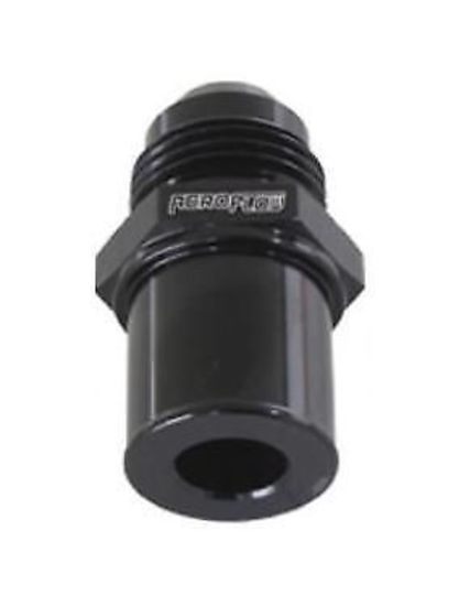 B Push In Cover Breather Adapterto -8AN Black Ba to Fg Rear Aeroflow Performance Products AF708-08RBLK