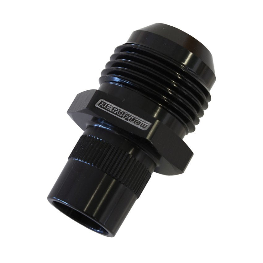 Aeroflow AF708-10-01BLK Press In Cover Breather Adapter Replaces for Nissan 16mm Barb