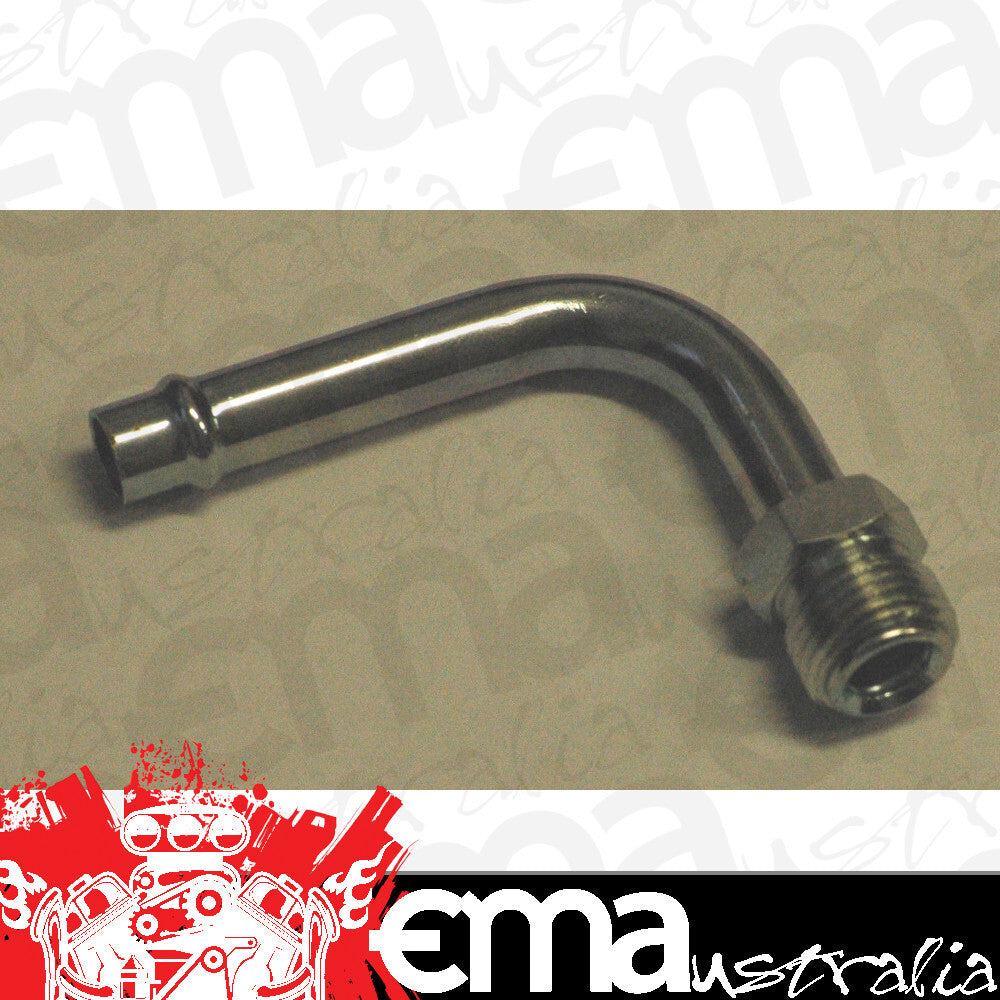 Aeroflow AF714-26 Holley / Stromberg Inlet Fitti1/2"-20 Thread to 5/16" 90 Deg