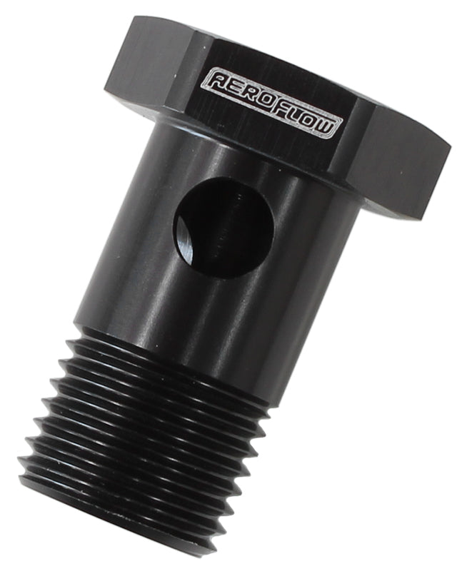 Aeroflow AF717-10BLK M18 x 1.5 Banjo Bolt Black Use with -10AN 18mm Banjo
