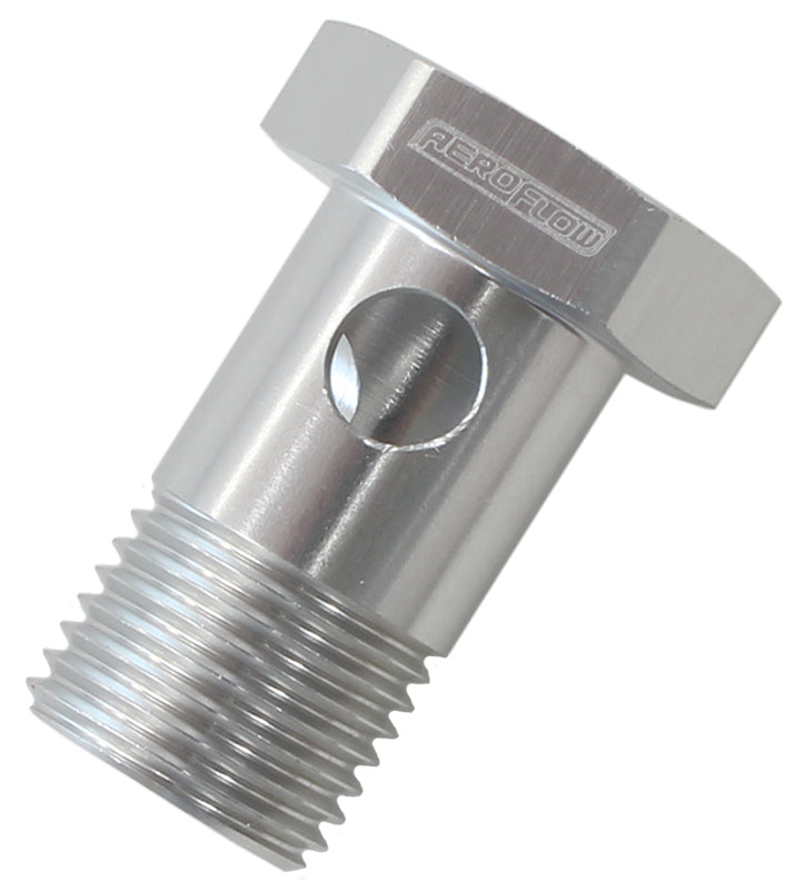 Aeroflow AF717-10S M18 x 1.5 Banjo Bolt Silver Use with -10AN 18mm Banjo