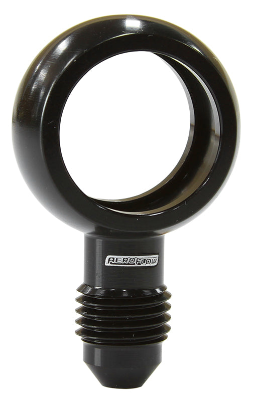 Aeroflow AF726-04BLK 18mm I.D Banjo to -4AN Straighblack