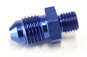 Aeroflow AF728-04 Metric M8 x 1.0mm to -4AN Blue Male M8x1.0mm to -4An