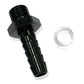 Aeroflow AF734-00BLK Metric M18 x 1.5mm to 3/8 Barb Black Male M18 x 3/8" Barb