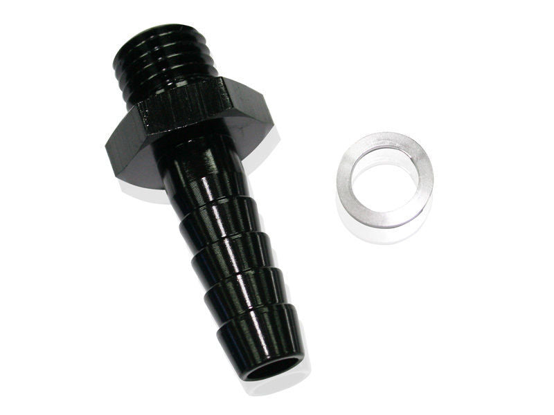 Aeroflow AF734-02BLK Metric M18 x 1.5mm to 3/4 Barb Black Male M18x1.5 to 3/4 Barb