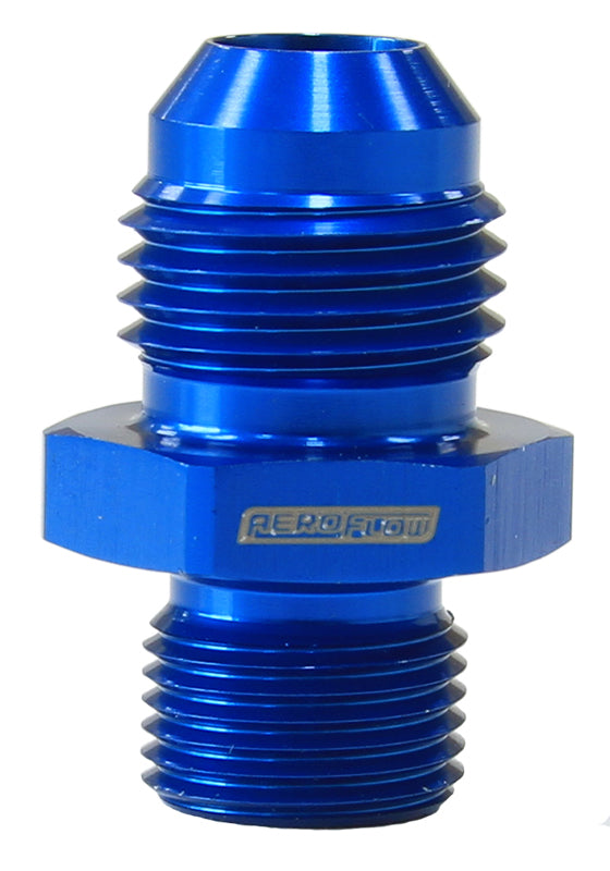 Aeroflow AF738-06 Metric M12 x 1.0mm to -6AN Blue Male M12x1.0mm to -6An