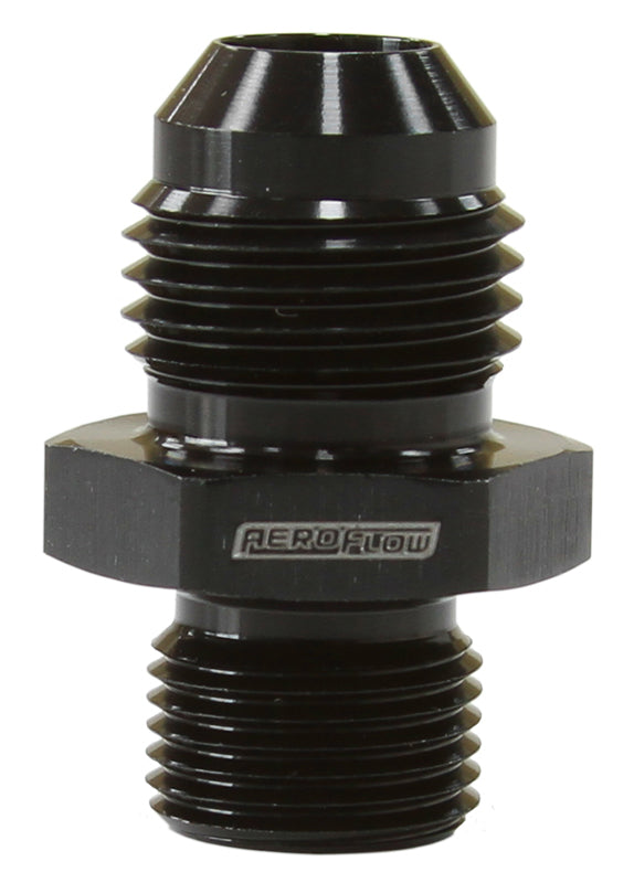 Aeroflow AF738-06BLK Metric M12 x 1.0mm to -6AN Black Male M12x1.0mm to -6An