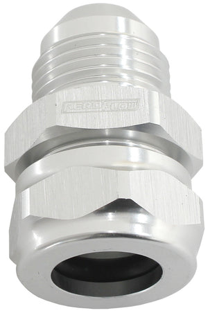 Aeroflow AF741-06-06S 3/8" Barb to -6AN Adapter Silver Convert Male Barb to An