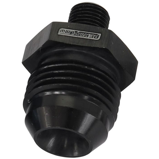 Aeroflow AF743-10BLK Metric to Male Flare Adapter M10 x 1mm to -10AN Black Finish