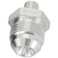 Aeroflow AF743-10S Metric to Male Flare Adapter M10 x 1mm to -8AN Silver Finish