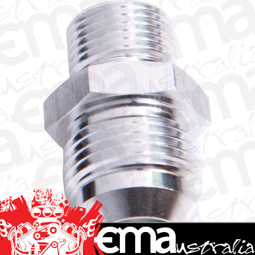 Aeroflow AF744-06S Metric M10 x 1.25mm to -6AN Silver Male M10x1.25mm to -6An