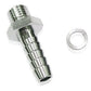 Aeroflow AF745-02S Male 10mm x 1.00mm to 3/8 Barb Silver