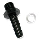 Aeroflow AF745-03BLK Male 10mm x 1.00mm to 1/2 Barb Black
