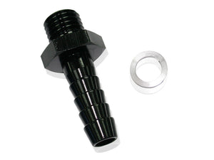Aeroflow AF745-03BLK Male 10mm x 1.00mm to 1/2 Barb Black