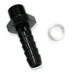 Aeroflow AF746-01BLK Metric M14 x 1.5 to 8mm Barb Black Use with 49-1015 Pump
