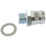 Aeroflow AF746-04ST Barb Short Adapter M14 x 1.5mm to 5/8" Zinc Coated Steel  Suits Boosted Turbocharger Water Ports
