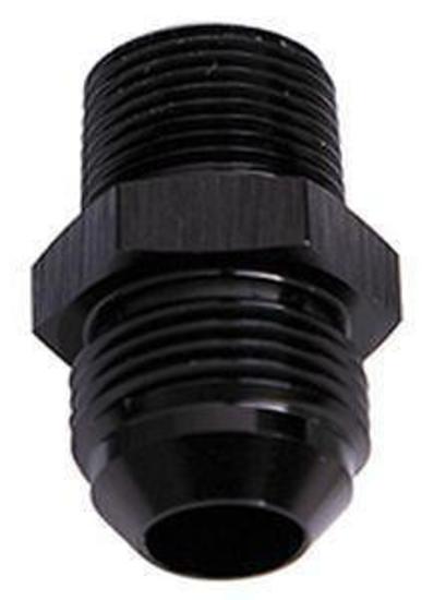 Aeroflow AF755-06BLK 1/8" Bsp Tapered to -6AN British Std Pipe Tapered