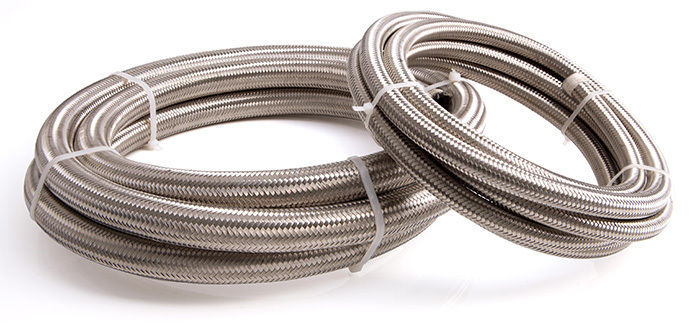 Aeroflow Performance Products AF800-06-2M #6 Nylon Braided A/C Hose Stainless Outer 2 Meter Length