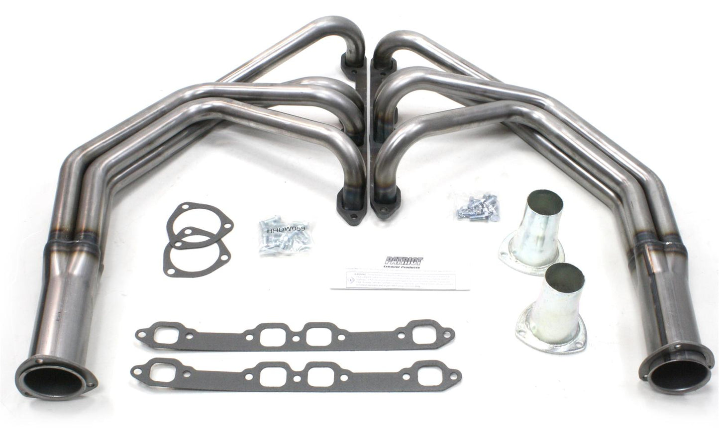 Patriot Exhuast PATH8422 Headers, Long Tube, Steel, Natural, Ford, Pickup, 272, 292, 312 Y Block, Pair
