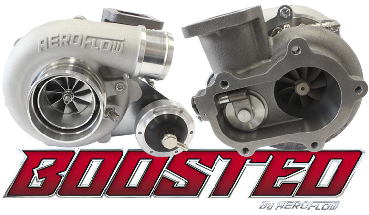 Aeroflow Performance AF800-3076 BOOSTED B5455 T3 .83 Internal Wastegate Turbocharger 660HP Natural Finish T3 Inlet Flange Ford 5-Bolt Exhaust Flange