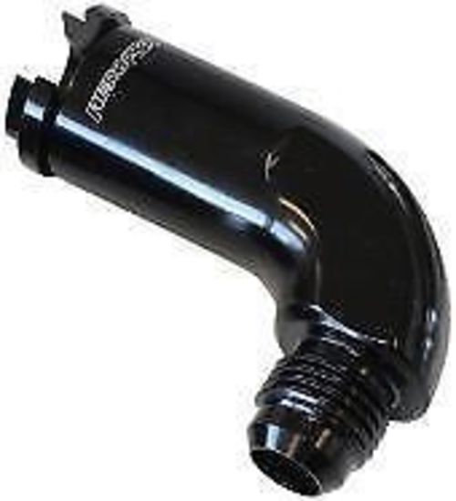 Aeroflow AF803-01BLK 90 Deg Push On Fuel Fitting 5/16" Return Side -6AN LS1 Lt1