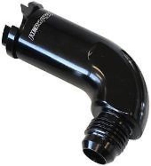 Aeroflow AF803-02BLK 90 Deg Push On Fuel Fitting 3/8" Return Side -6AN LS1 Lt1