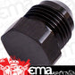 Aeroflow AF806-06BLK Flare Plug Male -6AN Black Male Flare Plug -6An