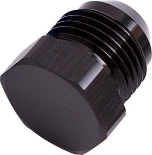 Aeroflow AF806-06BLK Flare Plug Male -6AN Black Male Flare Plug -6An