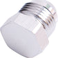 Aeroflow AF806-06S Flare Plug Male -6AN Silver Male Flare Plug -6An