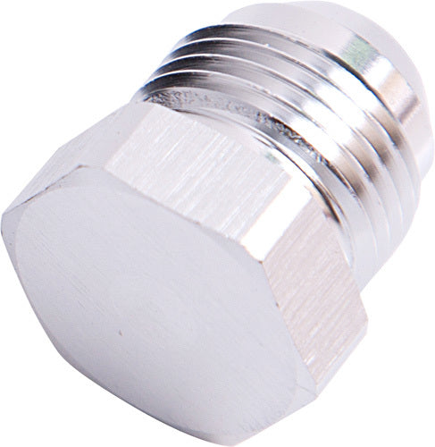 Aeroflow AF806-06S Flare Plug Male -6AN Silver Male Flare Plug -6An