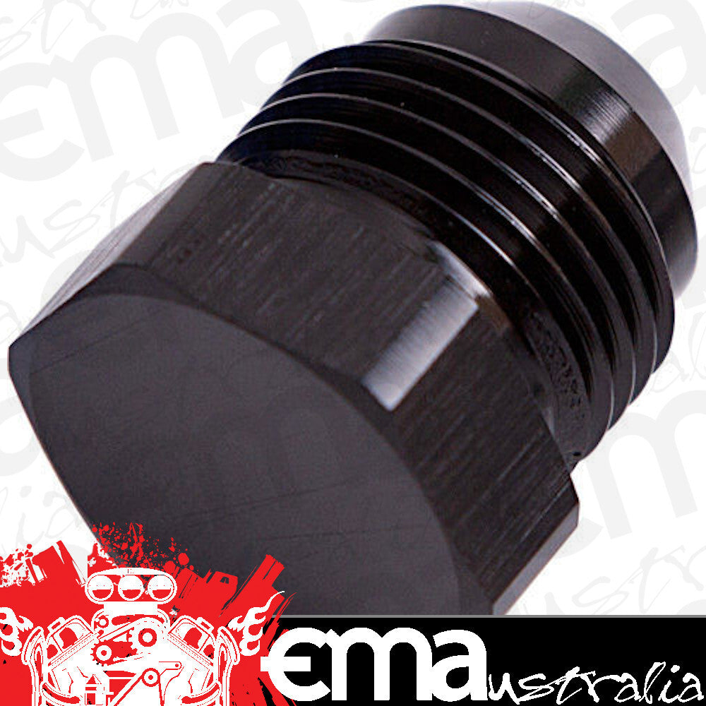 Aeroflow AF806-10BLK Flare Plug Male -10AN Black Male Flare Plug -10An