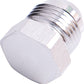 Aeroflow AF806-10S Flare Plug Male -10AN Silver Male Flare Plug -10An