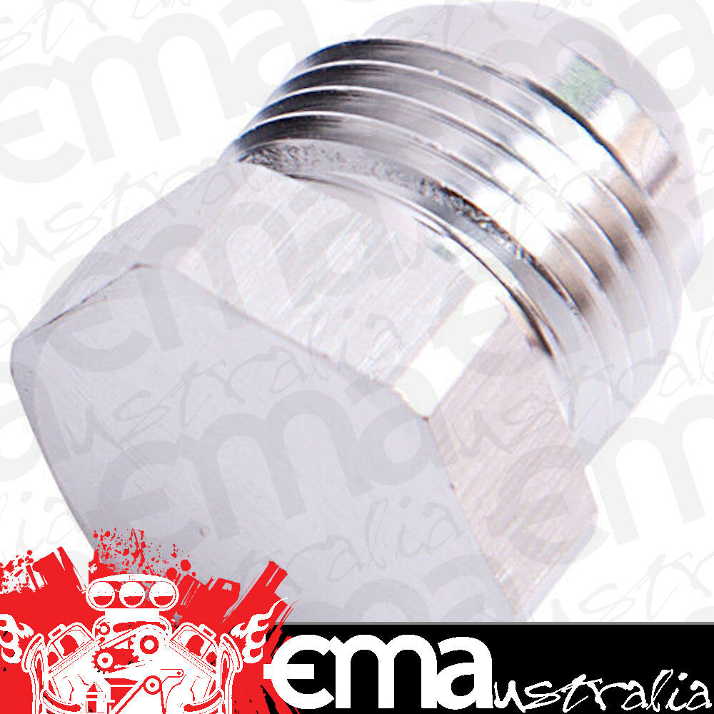 Aeroflow AF806-10S Flare Plug Male -10AN Silver Male Flare Plug -10An