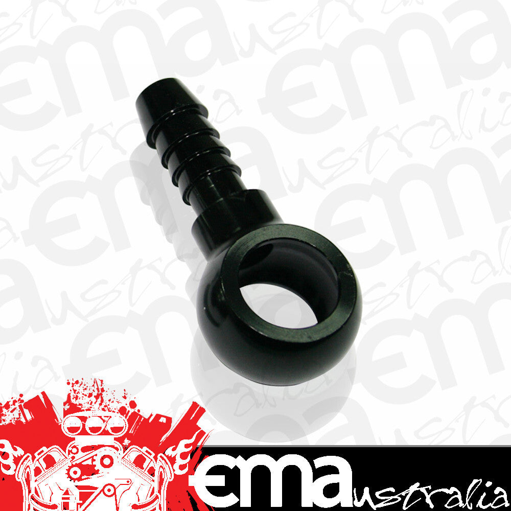 Aeroflow AF807-06BLK 12mm Banjo to 9.5mm 3/8" Barb