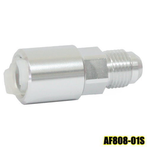 Aeroflow AF808-01S Push On Fuel Fitting LS1 Lti 5/16" Return Side Silver -6An