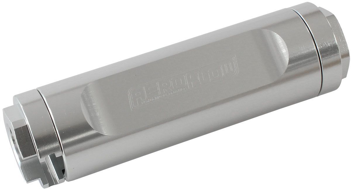 Aeroflow AF809-02S Dual Female 3/8" Push-On EFI Fuel Fitting Silver Finish
