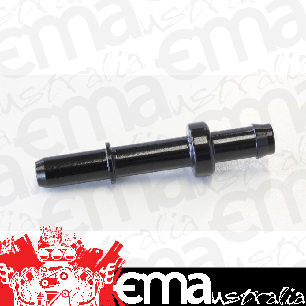 Aeroflow AF810-05BLK 5/16" Male Tube to 8mm / 5/16" Barb Black Adapter