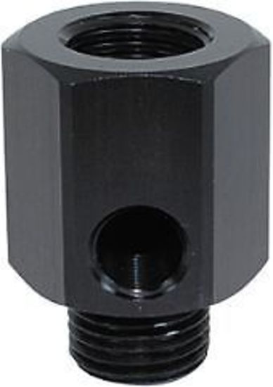 Aeroflow AF810-M12-02BLK M12 x 1.5 Extension with 1/8" NPT Port Black