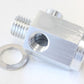 Aeroflow AF810-M12-02S M12 x 1.5 Extension with 1/8" NPT Port Silver