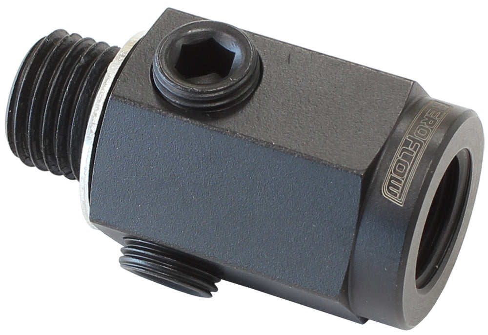 Aeroflow AF810-M14-02-ST M14 x 1.5 Extension with 1/8" NPT Port Steel