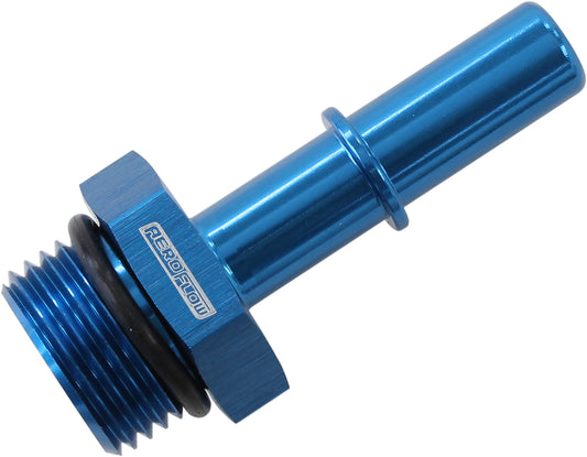 3/8" Push On EFI to -8 ORB Male Fitting (Blue Finish)