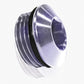 Aeroflow AF813-03S ORB Slimline Port Plug -3AN Silver Finish
