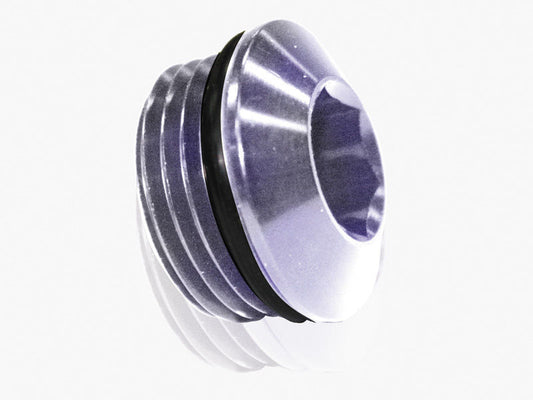 Aeroflow AF813-03S ORB Slimline Port Plug -3AN Silver Finish