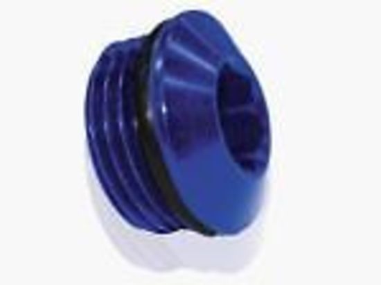 Aeroflow AF813-06 ORB Slimline Port Plug -6AN Blue Finish