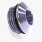 Aeroflow AF813-06S ORB Slimline Port Plug -6AN Silver Finish