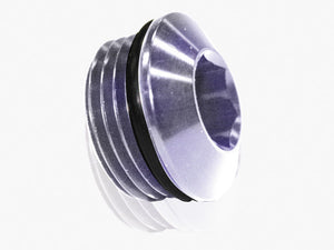 Aeroflow AF813-06S ORB Slimline Port Plug -6AN Silver Finish