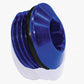 Aeroflow AF813-08 ORB Slimline Port Plug -8AN Blue Finish