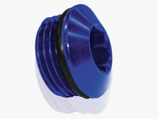 Fuel cells & catch cans ORB Slimline Port Plug -8AN Blue Finish Aeroflow Performance Products AF813-08